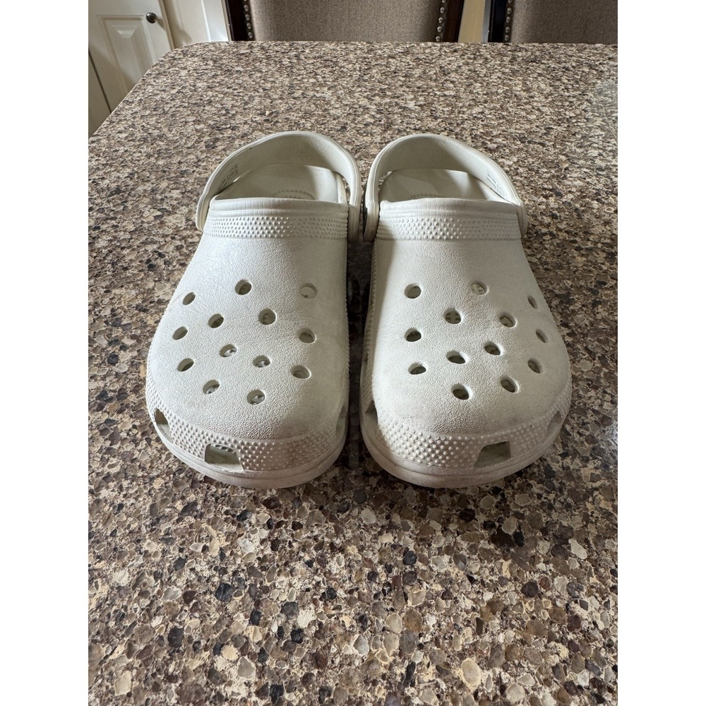 Crocs Off White  Women's Size 9 Men's Size 7 Clogs Sandals‎